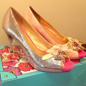 Poetic Licence Faithfully Yours Heels silver/pink